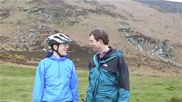 Olly and Michael at Valley of the Rocks, Lynton